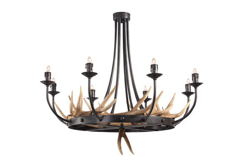 IL Series 35 inch Natural Chandelier Ceiling Light