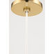 Tessa 1 Light 15 inch Aged Brass, Natural Pendant Ceiling Light