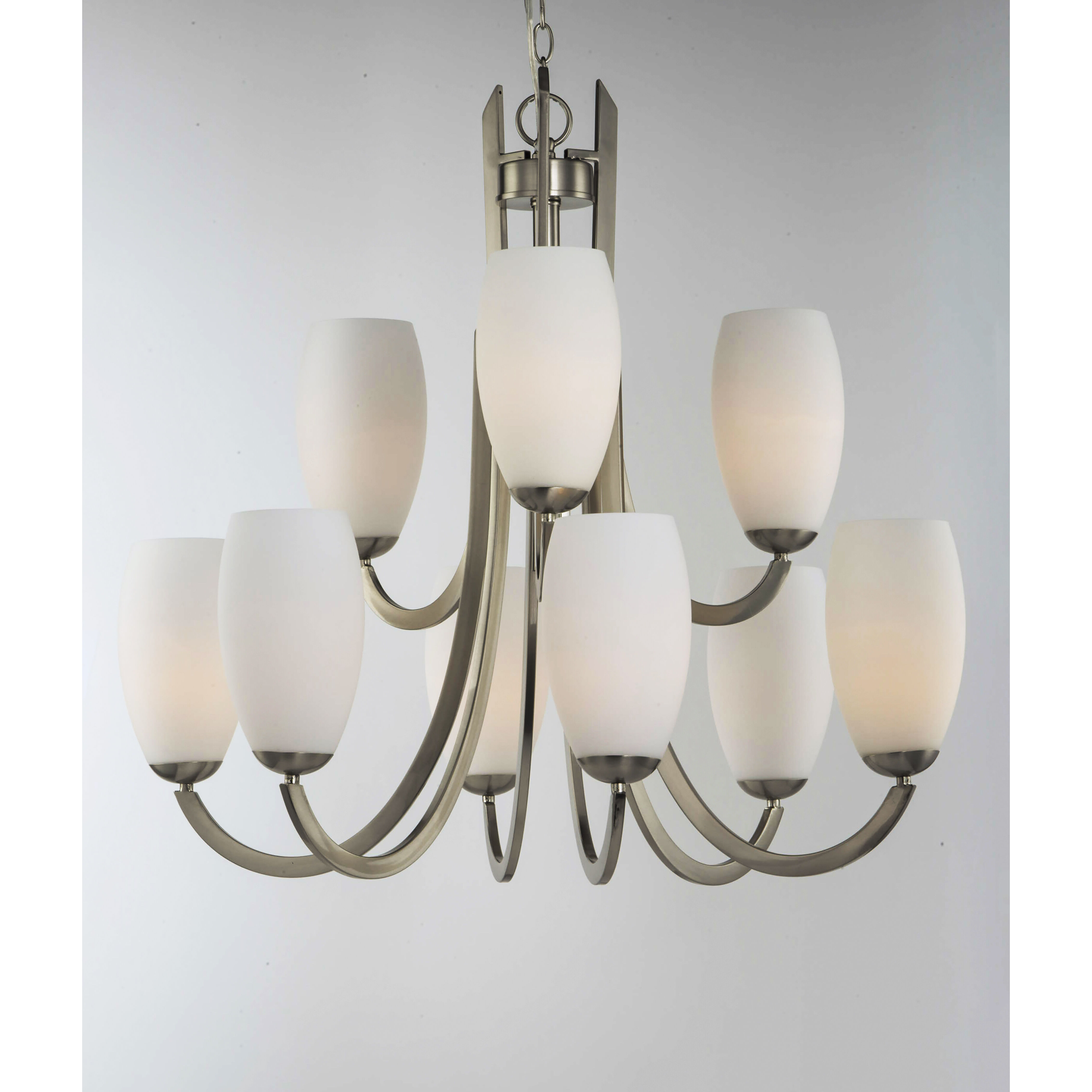 Taylor 9 Light 31.5 inch Satin Nickel Chandelier Ceiling Light