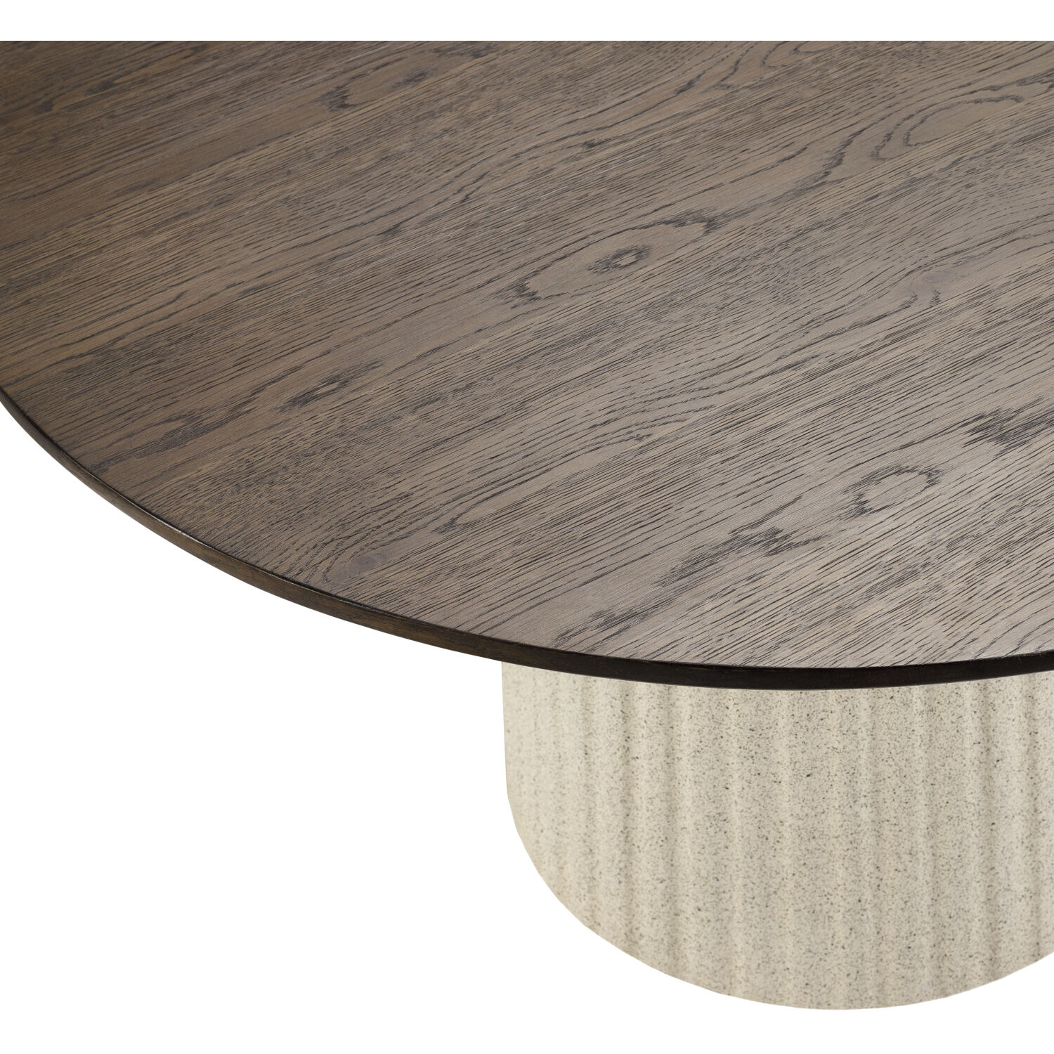 Cornelia 31.5 X 31.5 inch Top: Dark Brown; Base: Beige/Black Coffee Table