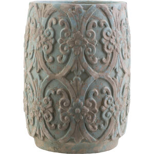 Zephra Blue and Tan Outdoor Planter, Small