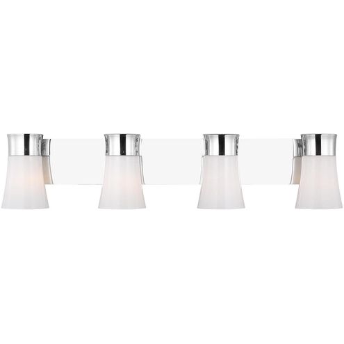 Drew & Jonathan Scott Roy 4 Light 32.25 inch Chrome Vanity Light Wall Light