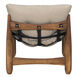 Dante Clear Coat Satin Occasional Chair