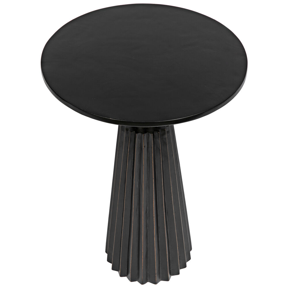 Orson 26 X 18 inch Hand Rubbed Black Side Table