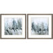 Landscapes Blue and Gray and Green Framed Art