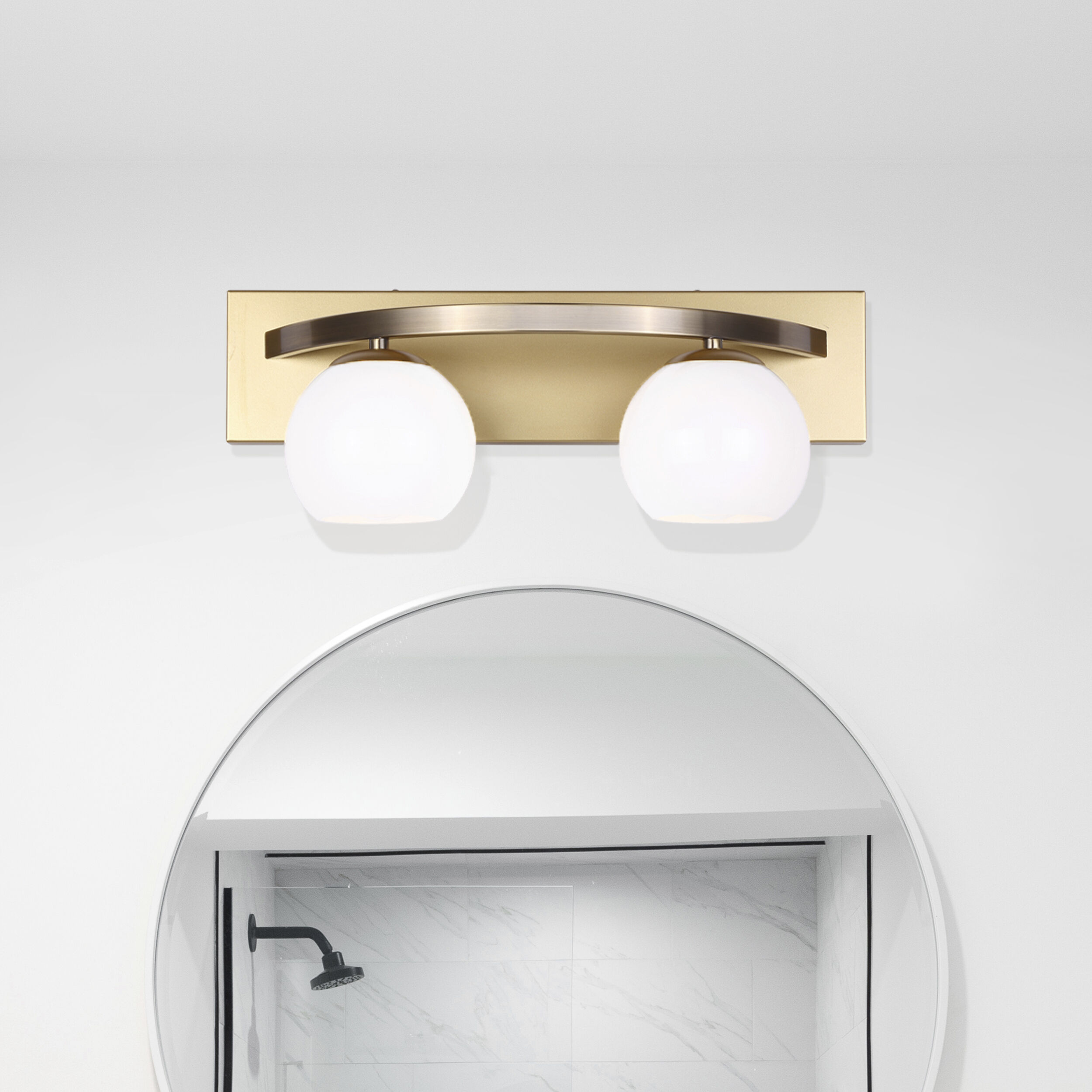 Monroe 2 Light 18 inch Gold Vanity Light Wall Light