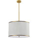 Prudy 4 Light 24 inch Aged Brass Pendant Ceiling Light