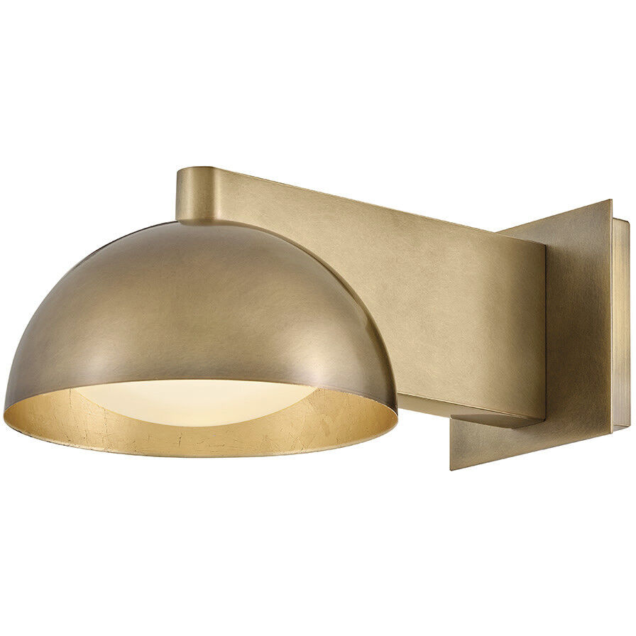 Vargas 14 inch 5.00 watt Heritage Brass with Gold Leaf Task Sconce Wall Light