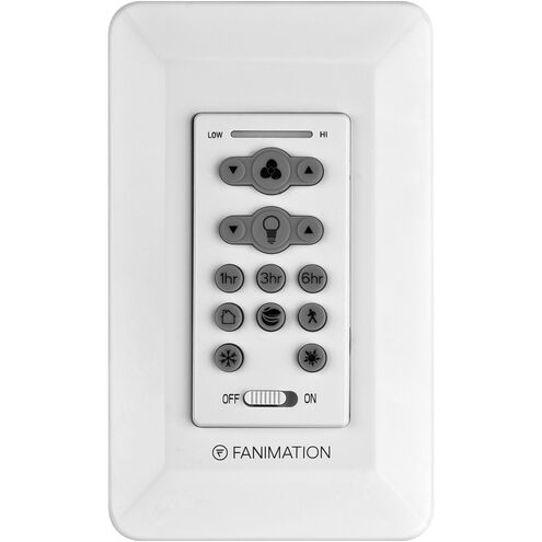 Controls Matte White Fan Wall Control