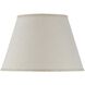 Signature Burlap 15 inch Shade, Drum