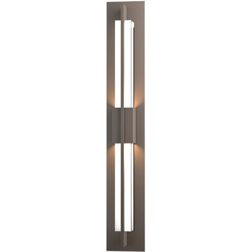 Double Axis LED 31 inch Coastal Dark Smoke Outdoor Sconce