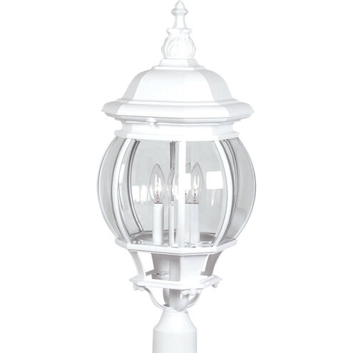 Classico LED 28 inch White Outdoor Post Lantern
