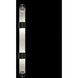 Bond Wall Sconce Wall Light in Diamond Blanket Studio Glass, Black/Silver