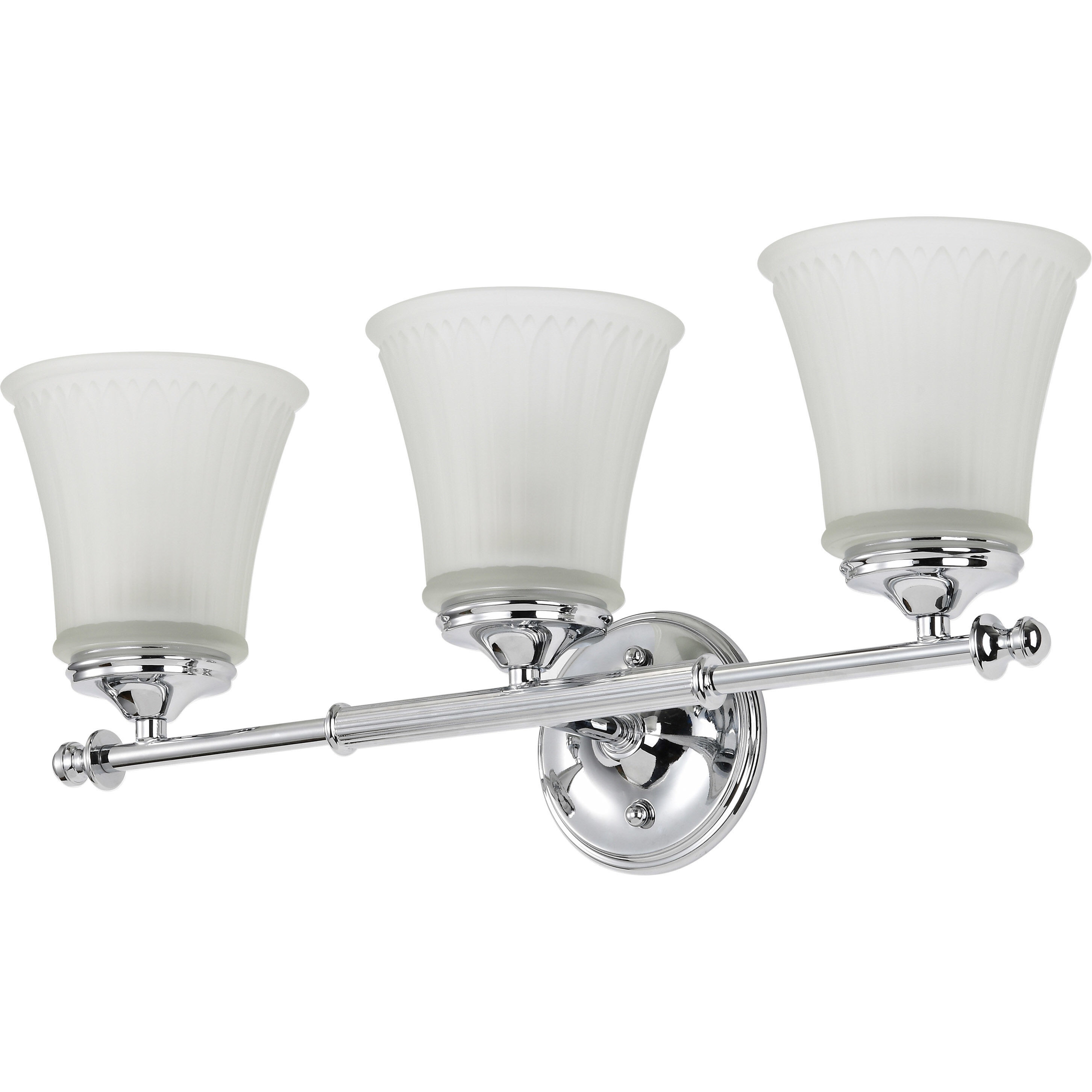 Teller 3 Light 21 inch Polished Chrome Vanity Light Wall Light
