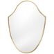 Crest 40 X 28 inch Natural Brass Mirror