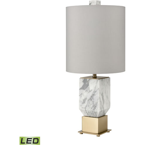 Touchstone 27 inch 9.00 watt White with Gold Table Lamp Portable Light