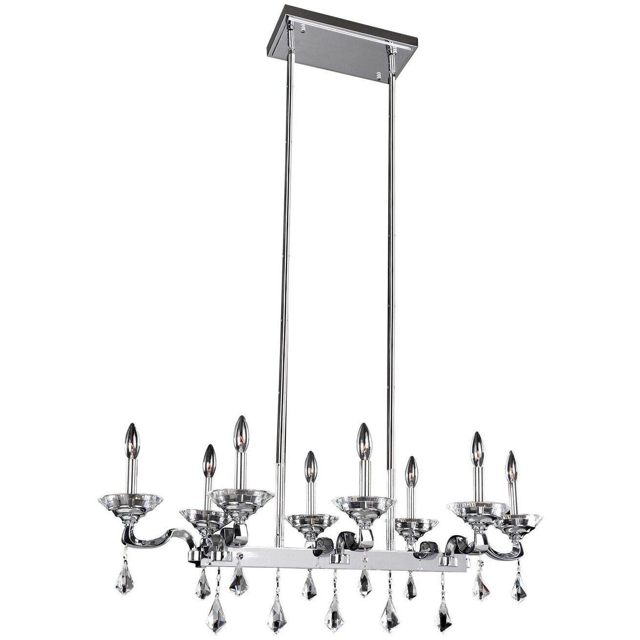Cosimo 8 Light 40 inch Chrome Island Light Ceiling Light