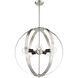 Modesto 5 Light 24 inch Brushed Nickel Chandelier Ceiling Light