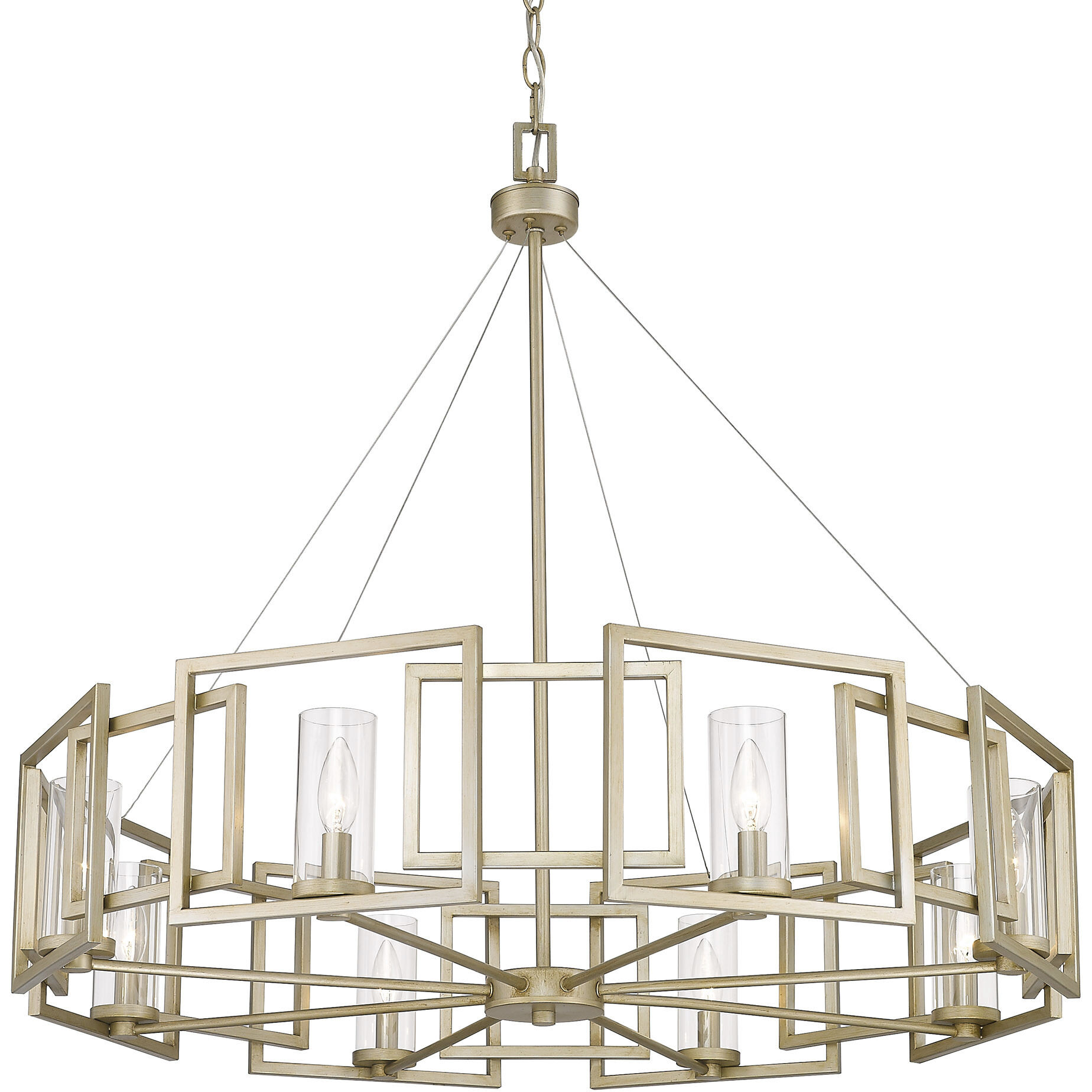 Marco 35.38 inch 60.00 watt White Gold Chandelier Ceiling Light, Large