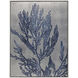 Silver Isle Blue and Metallic Canvas