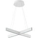 Canada LED 28.3 inch White Chandelier Ceiling Light