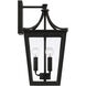 Adair 3 Light 19.25 inch Black Outdoor Wall Lantern