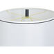 Breny 32.5 inch 100 watt Breny and White Table Lamp Portable Light