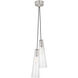 Ray Booth Osvaldo LED 8 inch Polished Nickel Double Pendant Ceiling Light