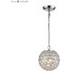 Luminary 1 Light 8 inch Chrome with Clear Mini Pendant Ceiling Light