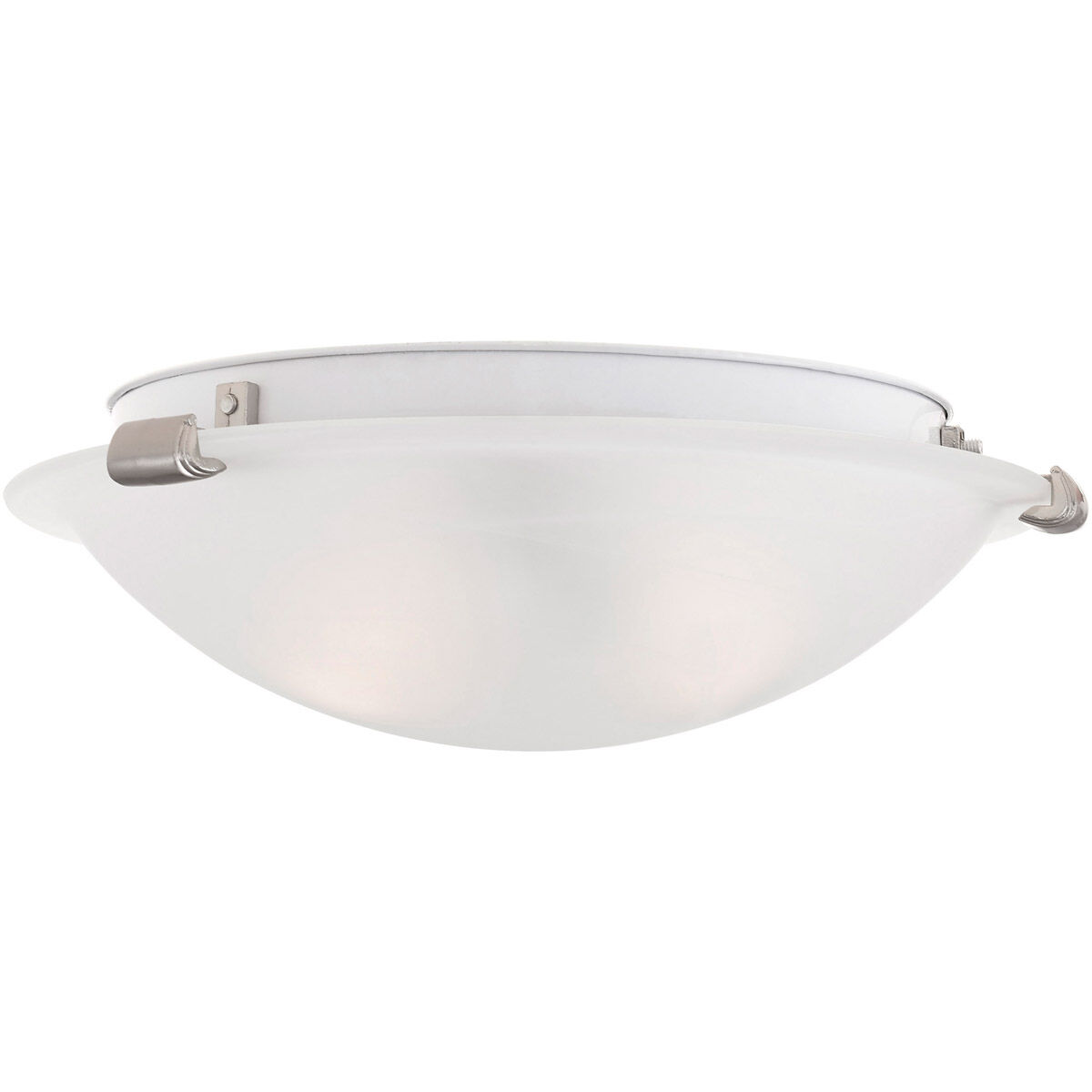 Oasis 2 Light 12 inch Brushed Nickel Semi-Flush Mount Ceiling Light