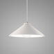 Radiance Collection 1 Light 11.75 inch Bisque with Polished Chrome Pendant Ceiling Light