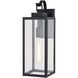 Clinton LED 17.75 inch Matte Black Outdoor Wall