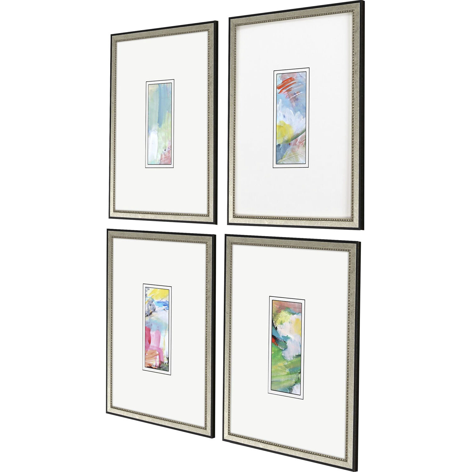 Homecoming Blue and Green and Pink and Multi Framed Art
