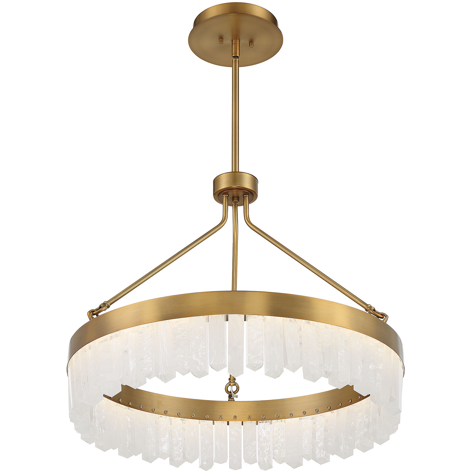 Landon LED 27 inch Warm Brass Pendant Ceiling Light