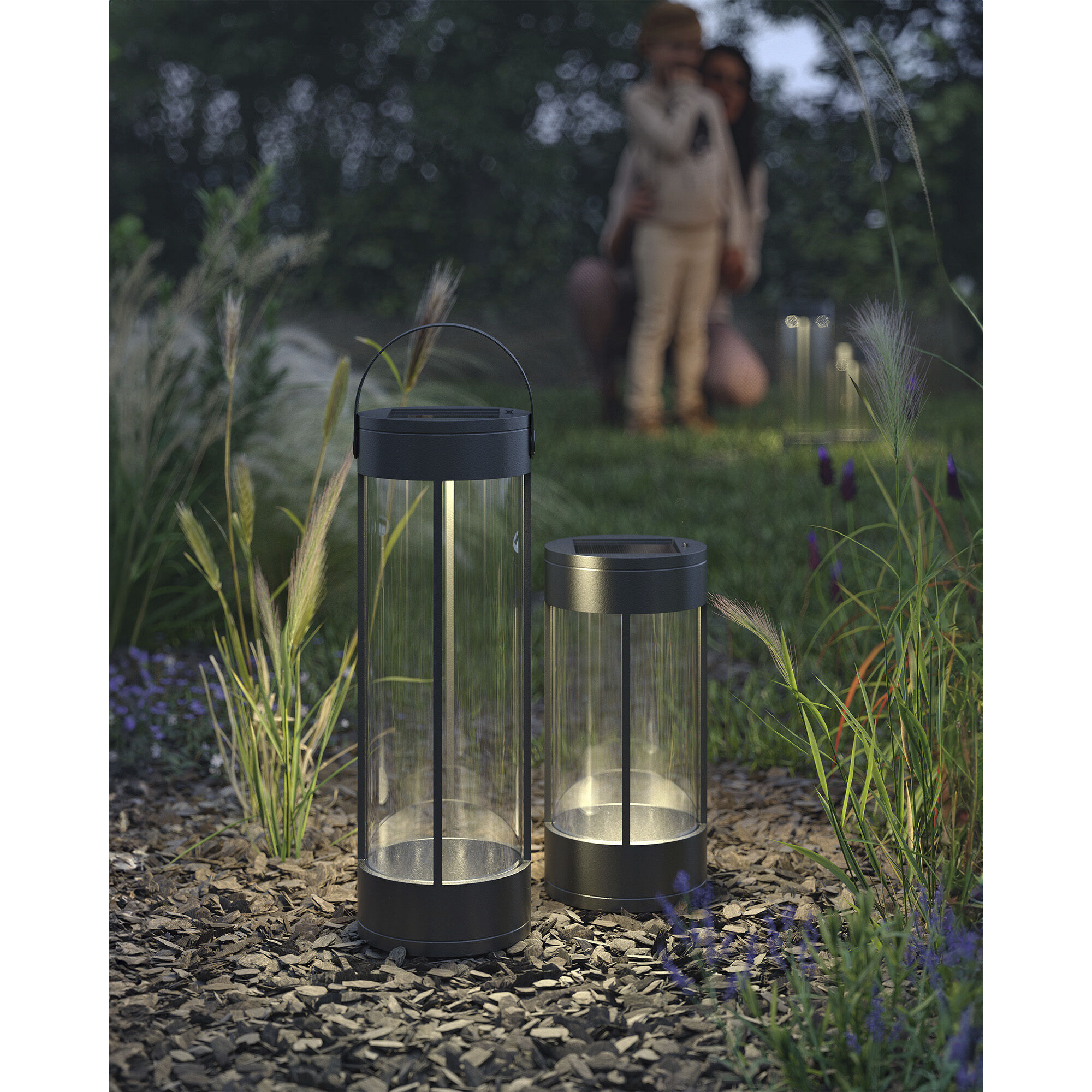 Suara 10 inch 3.00 watt Black Exterior Portable Lamp