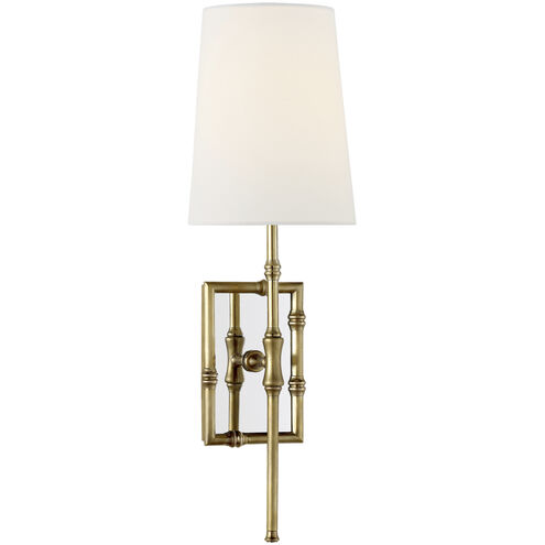 Studio VC Grenol 1 Light 5 inch Hand-Rubbed Antique Brass Single Sconce Wall Light in Linen
