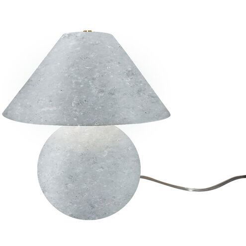 Avola 12 inch 120.00 watt Concrete and Brushed Brass Portable Lamp Portable Light
