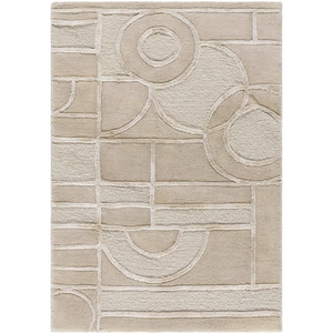 Transcendence 36 X 24 inch Warm Grey / Ash / Light Silver / Prairie Dust Handmade Rug in 2 x 3