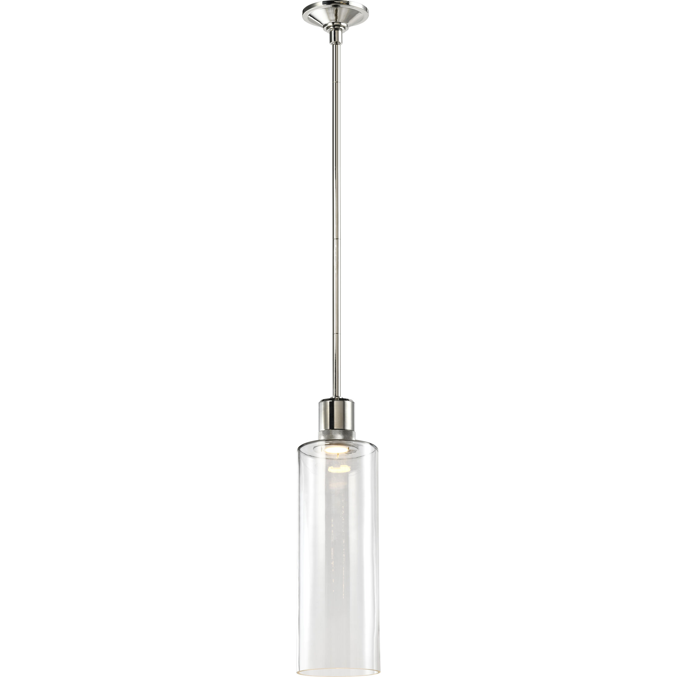 Zigrina 1 Light 5.88 inch Polished Nickel Pendant Ceiling Light