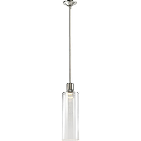 Zigrina 1 Light 5.88 inch Polished Nickel Pendant Ceiling Light