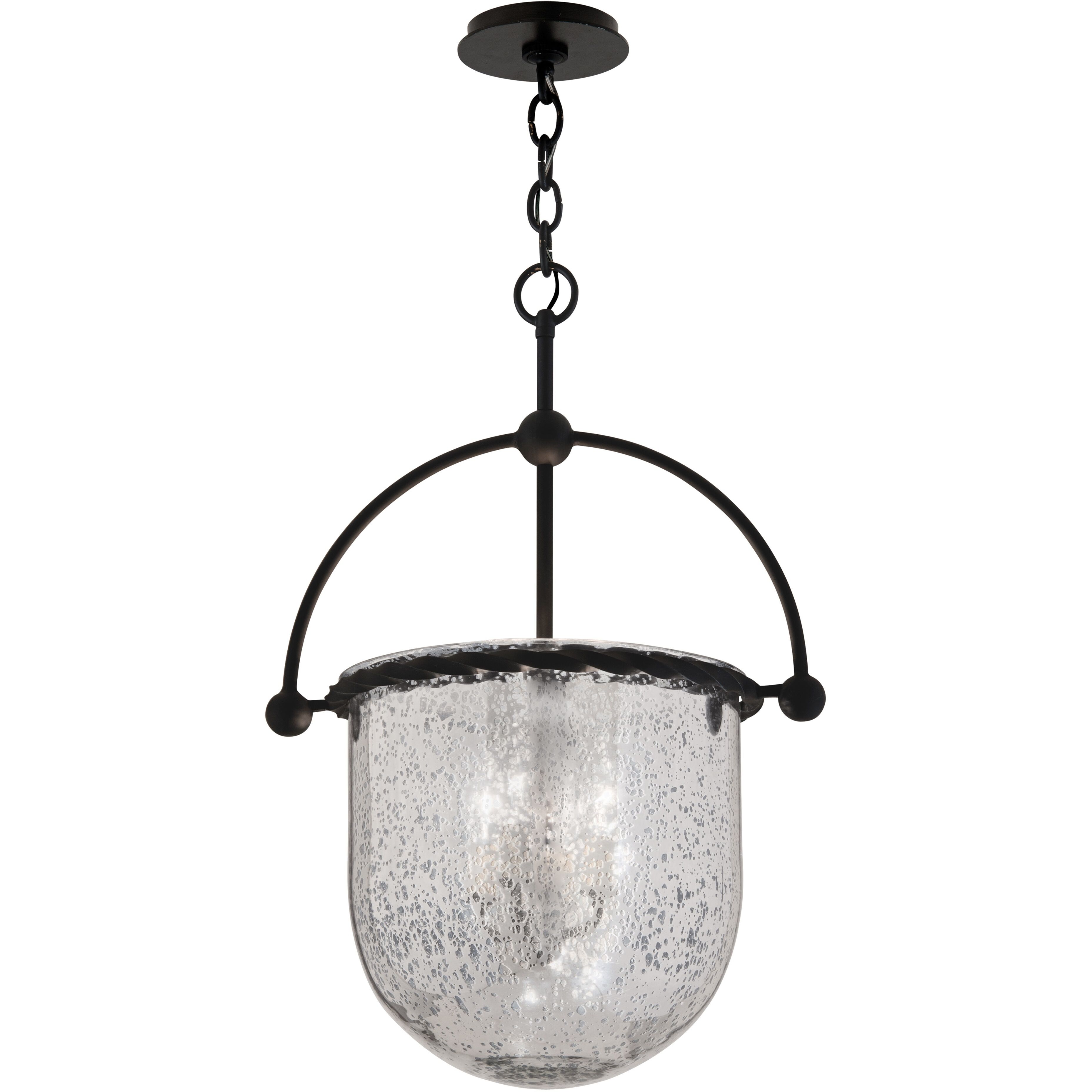 Mercury 3 Light 17 inch Old Iron Pendant Ceiling Light