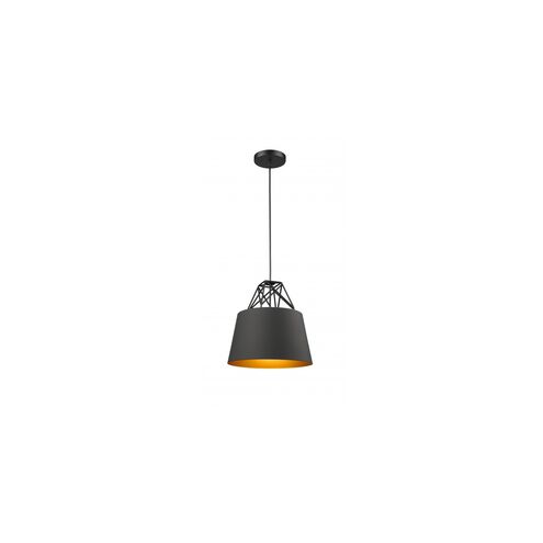 Canada 1 Light 12 inch Black/Gold Single Pendant Lighting Ceiling Light