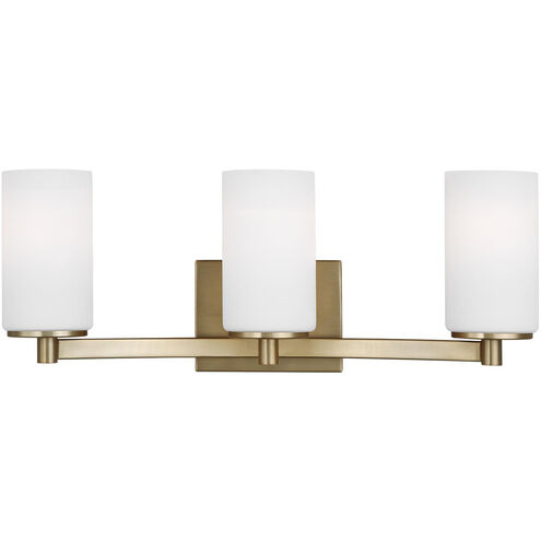 Hettinger 3 Light 20.5 inch Satin Brass Wall Bath Fixture Wall Light