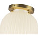 Alora Mood Cherise 1 Light 6.75 inch Brushed Gold Semi-Flush Mount Ceiling Light