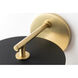 Ellis LED 7 inch Aged Brass and Black Wall Sconce Wall Light