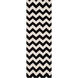 Frontier 96 X 30 inch Cream, Black Rug