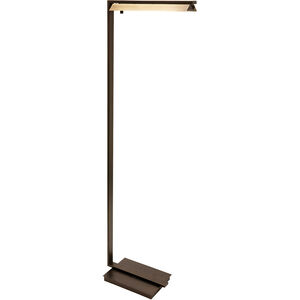 Jay 52 inch 4.5 watt Chestnut Bronze with Antique Brass Floor Lamp Portable Light