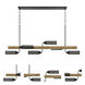 Lenox 6 Light 56.5 inch Light Oak Island Fixture Ceiling Light