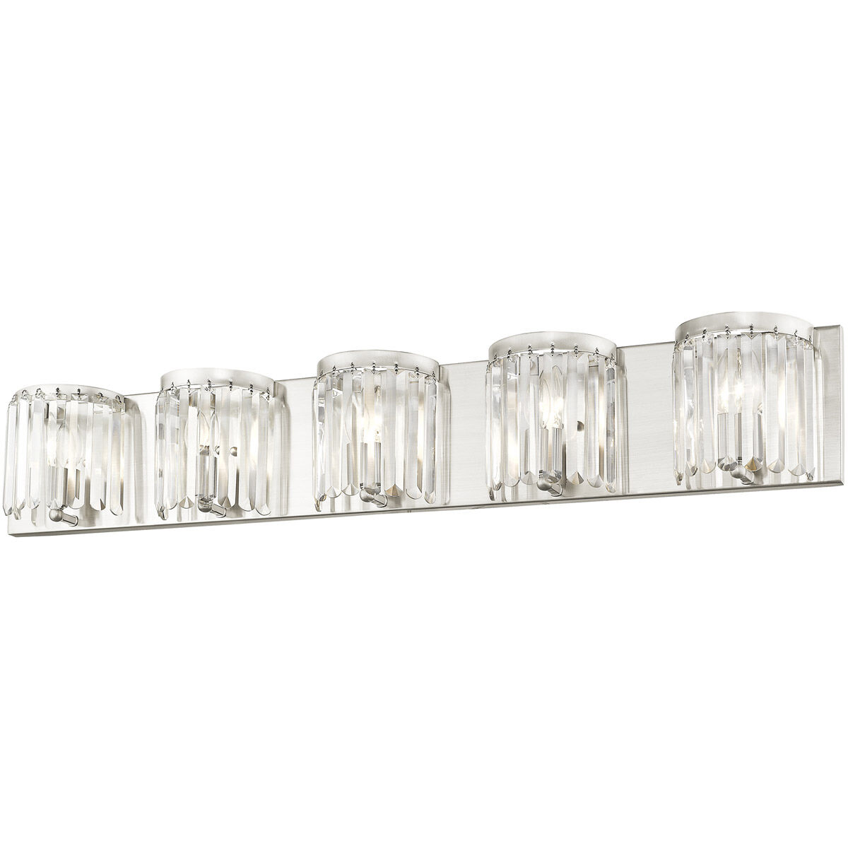 Ashton 5 Light 43 inch Brushed Nickel ADA Bath Vanity Wall Light