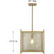 Jacobs 1 Light 14 inch Warm Brass Pendant Ceiling Light
